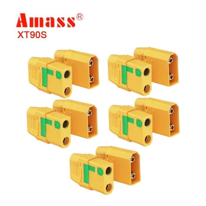 Amass 10PCS count90S anti-étincelle connecteur 5 Paires Amass XT90-S