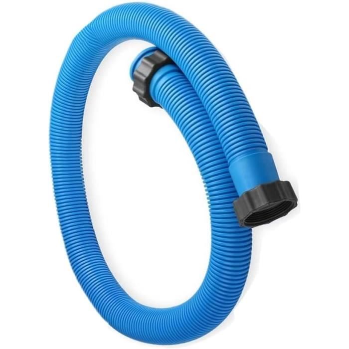 Lot De 2 Tuyau De Rechange Avec écrous De 150 Cm De Long, Diamètre 38mm Blanc - Pompe De Filtre De Piscine,Rechange Pour Pompe De Piscine Hors Sol