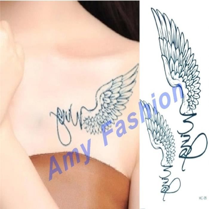 Ailes Dange Tatouages Beauté Femmes Tatouage Temporaire