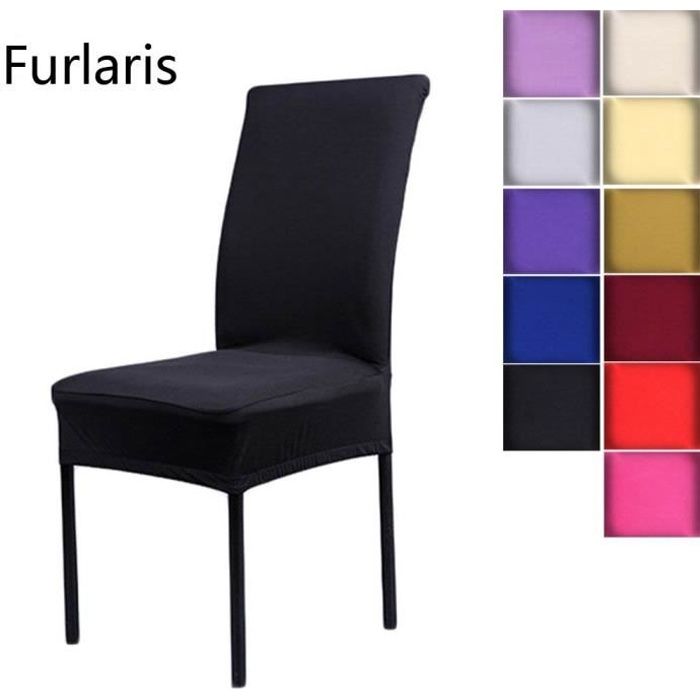 6 X Housse de Chaise Stretch Couverture de Chaise Extensible Housse pour Chaise de Salle à Manger