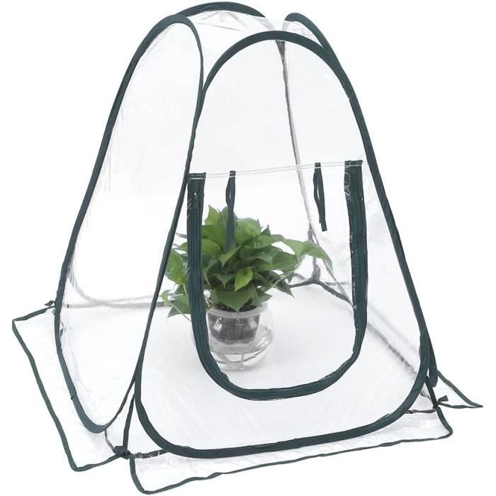 Serre Pop-up Film Plastique 70x70x80 Cm - Tente Hivernage Plantes