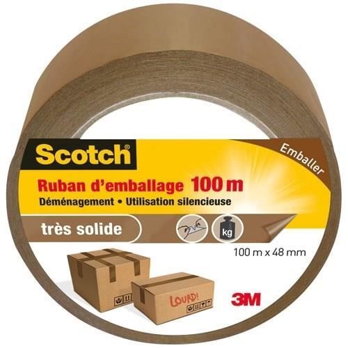 Ruban D’emballage Transparent / Marron – 48 Mm X 66 M, Solide, Livraison Gratuite