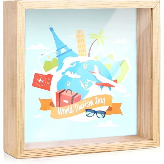 Tirelire En Bois Pour Enfants – Forme Dinosaure – Fenêtre Transparente – Kit Autocollants Lettres – Épargne Et Décoration
