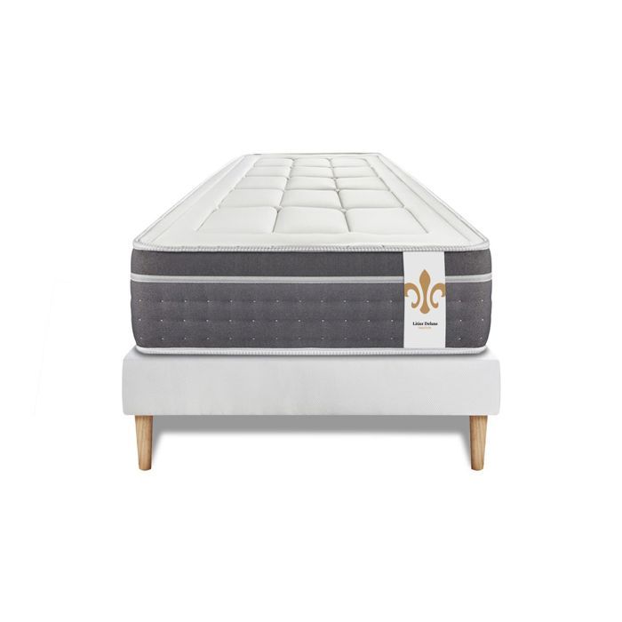 Ensemble Trente 90 x 200 cm sommier Kit Blanc