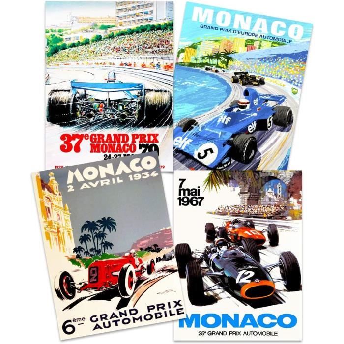 Wee Blue Coo Vintage Grußkarte – Motorsport Grand Prix Monaco 1973, Für Vatertag