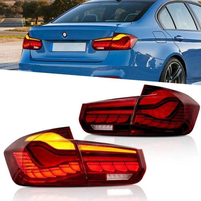 2 FEUX ARRIERE LED 3D LOOK M4 CS POUR BMW SERIE 3 F30 DE 11/2011 A 2018