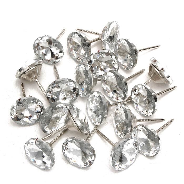 25 Pièce Crystal Buttons pour canapé tête de lit Rembourrage Décoration