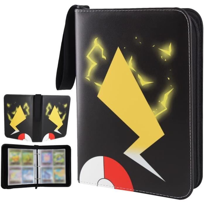 Étui de transport pour cartes Pokémon classeur de cartes album à fermeture éclair pour garçons et filles A, 400 poches