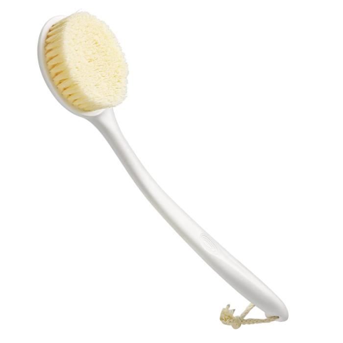 Brosse Dos Douche Long Manche, Doux Brosse pour le Dos Douche, Brosse de Bain pour le Brossage Du Dos,Humide ou Sec Brosse Corps Dos