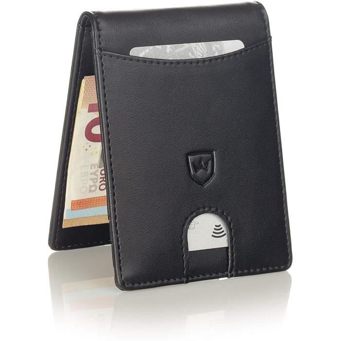 Sacs et bagages Portefeuilles et pinces à billets Portefeuilles Portefeuille pour hommes avec protection RFID 