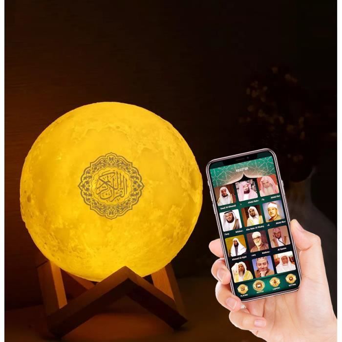 Coran Bluetooth Haut Parleur Touch Light Led Veilleuse Lumiere Decorative Islam Musulman Femme Enceinte Bebe Cdiscount Tv Son Photo
