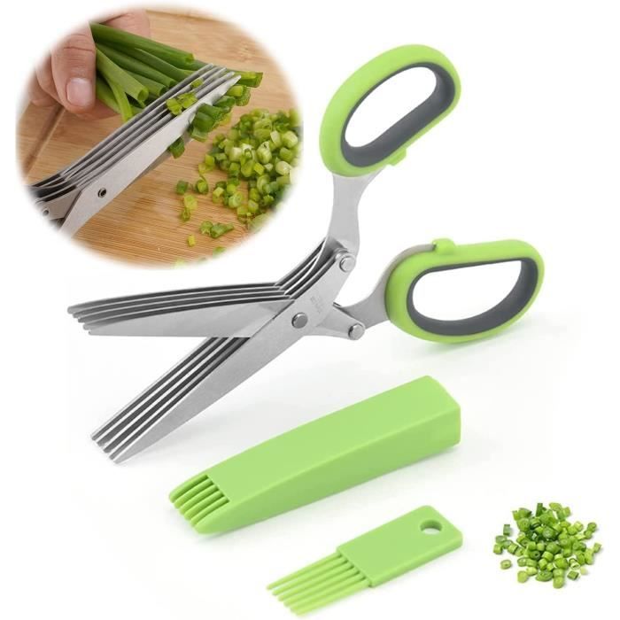 MengH-SHOP Décapant à Herbes 9 Trous Herb Décapant En Acier Inoxydable Outil éplucheur D'herbes Pour Chou Frisé Légumes Feuilles Fruit Chard