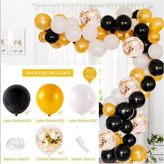 136 Pieces Rose Confettis Ballon Guirlande Joyeux Anniversaire Ballons Bienvenue Bebe Decoration Pour Bebe Douche Fille Ma Cdiscount Maison