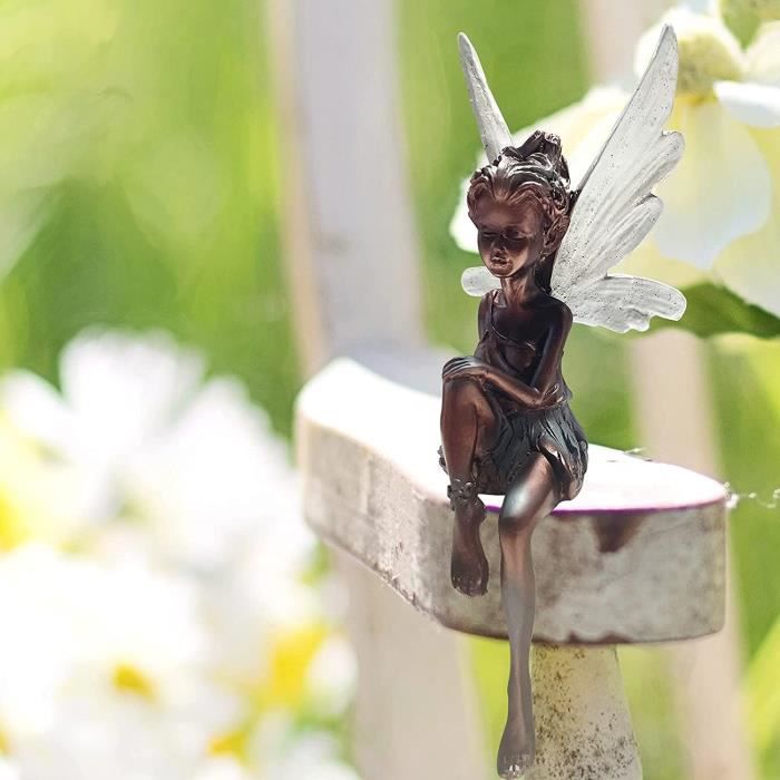 Figurines Fées De Jardin - 6 Pièces En Résine - Déco Extérieur Fantasy - Cadeau Jardinage Enfants