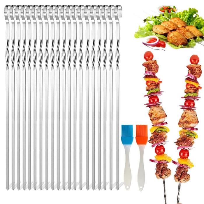 Lot De 5 Brochettes à Brochettes Décoratives Originales En Laiton Et En Acier Inoxydable - Brochettes De Barbecue à Motif Animalier. Brochettes De Viande. Ustensiles De Cuisine - France