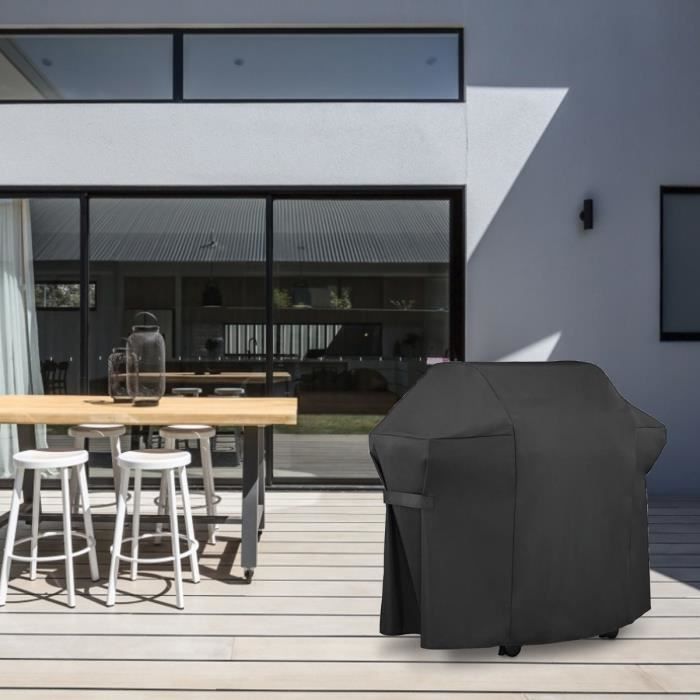 Housse BBQ Universelle 122x61x147cm - Protection Totale Annuelle - Étanche UV - Fermeture Velcro