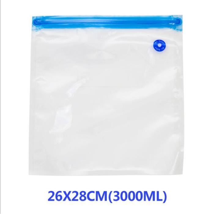 Papier Alimentaire,Organisateur de sac comprimé par vide d'air de  nourriture de sac sous vide avec les sacs de - Type 26x28cm - Cdiscount Au  quotidien