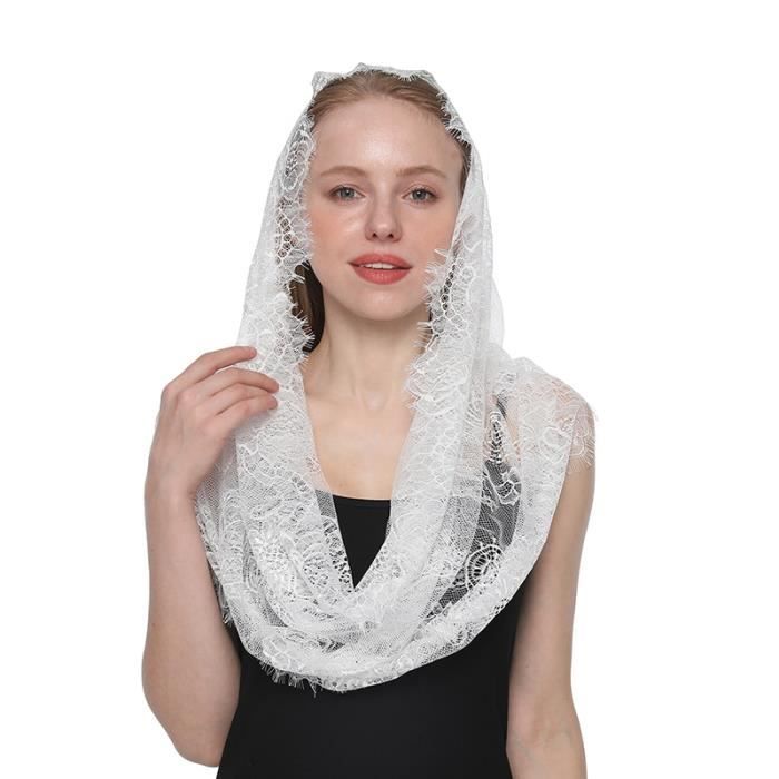 Écharpe Dentelle Femme RY-EARL - 185x65cm Rouge - Fêtes Et Soirées