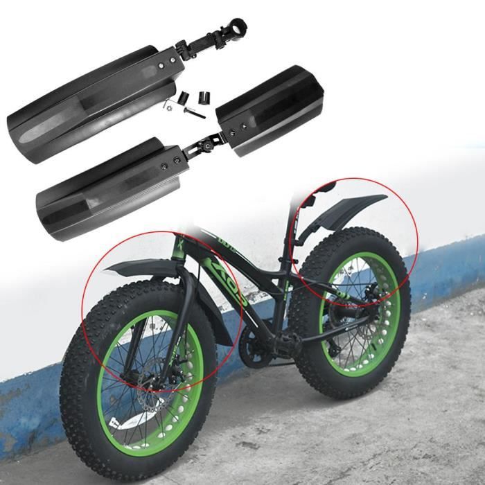 Garde-boue,Garde boue avant et arrière à dégagement rapide, 2 pièces, garde-boue avant et arrière pour Fat Bike 26 pouces, pour vtt