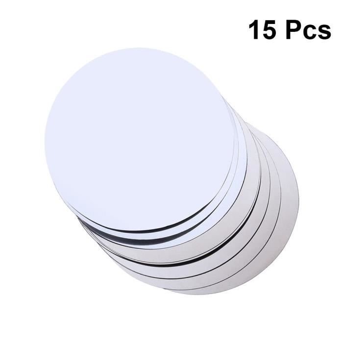 50 Disques Anti-gouttes Pour Bouteilles De Vin – PET Alimentaire, Réutilisables – Diamètre 7,5 Cm, Aspect Argenté - 6