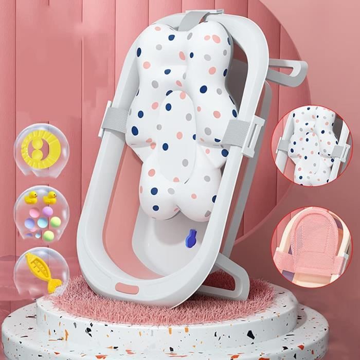 Avec Hamac De Bain Detachable Baignoire Bebe Avec Coussin Pour Nouveau Ne Enfants Baignoire Pour Enfant Pliable Pour Bebes Baigno Cdiscount Puericulture Eveil Bebe