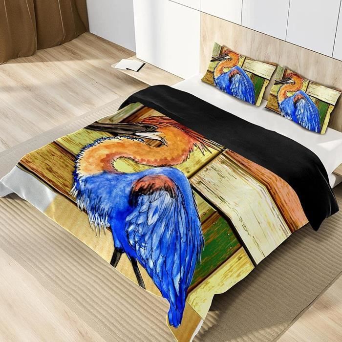 Housse De Couette 140x200cm-Aurore Parure De Lit étoiles Dans La Forêt