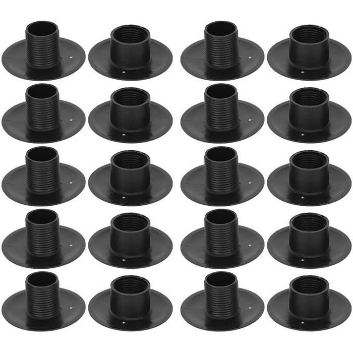 Keenso Lot de 10 paires de tiges de roulement pour babyfoot - 10 paires de bagues de babyfoot Keenso Lot de 10 paires de tiges de roulement pour babyfoot - 10 paires de bagues de babyfoot