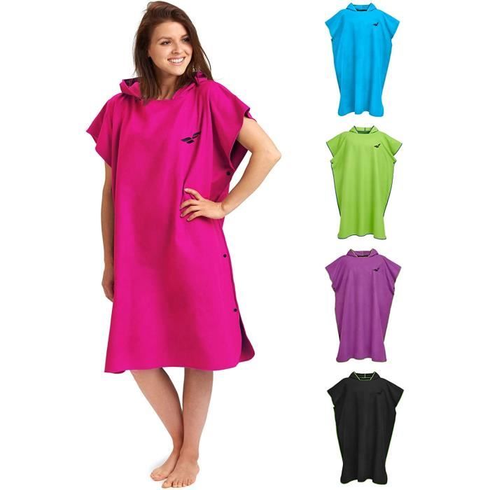Poncho Piscine Poncho Microfibre Serviette De Poncho Adulte