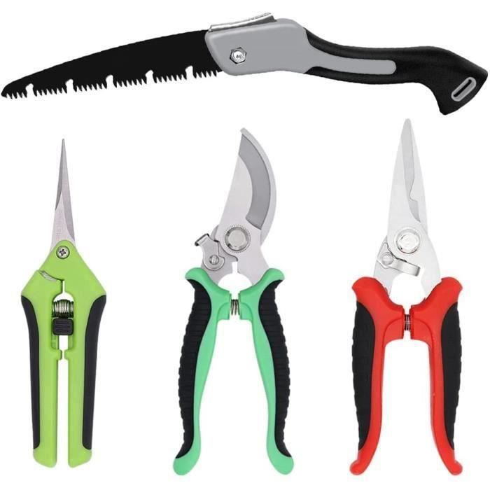 Set De 2 Outils De Jardin FUXTEC - Sécateur Et Scie Pliante Pour Couper Branches, Vignes, Fleurs