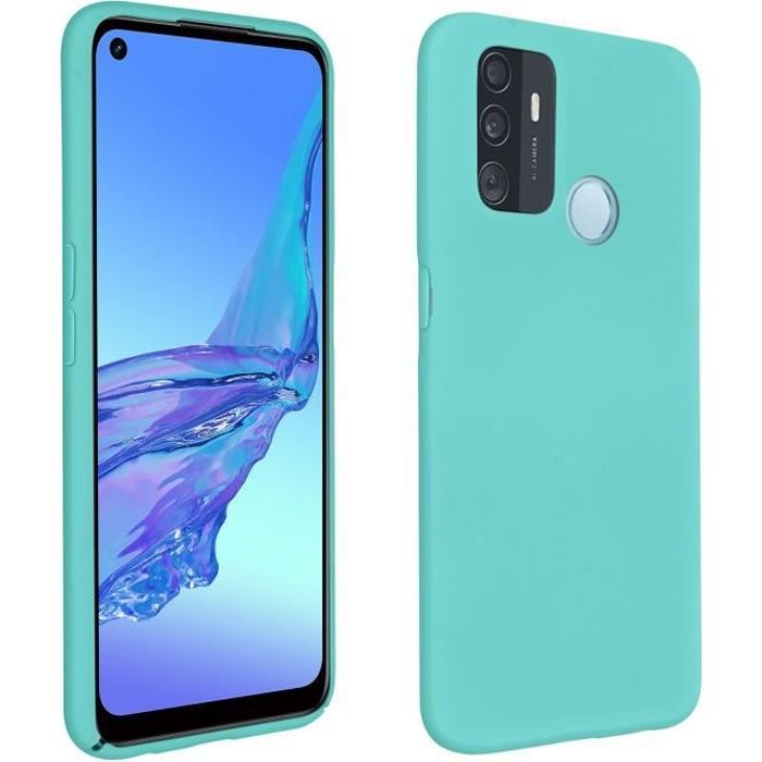Bleu Violet DOINK Coque en Coloré Pente pour Oppo A53 A53S Translucide TPU Silicone Etui avec Antichoc Bumper