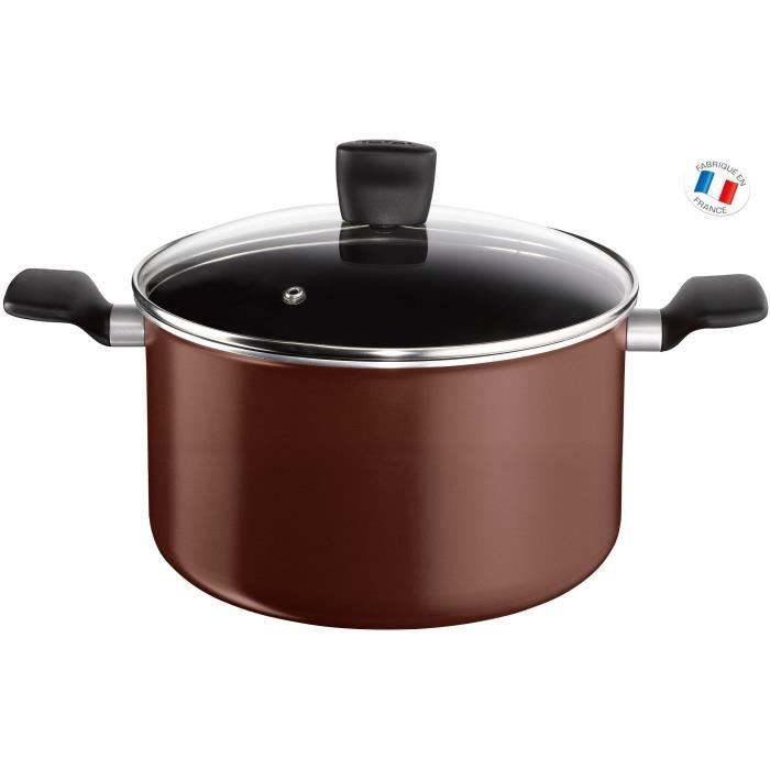Grande Marmite 24Cm - 7L Avec Couvercle, Légumes Induction, À Soupe