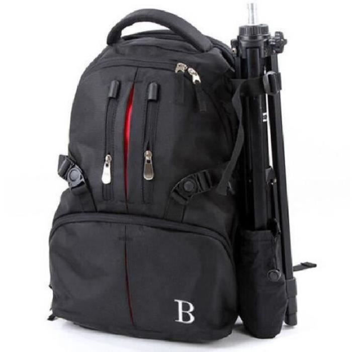 Sac à Dos Pour Appareil Photo Best360 Noir Et Orange - 28L Léger Imperméable