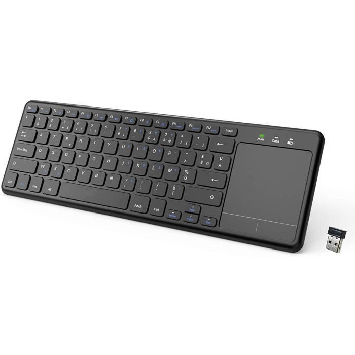 Clavier sans fil clavier avec tactile pad souris mini pc pour tablette  apple pad mac portable htpc clavier et souris sans fil clavier sans fil  pour