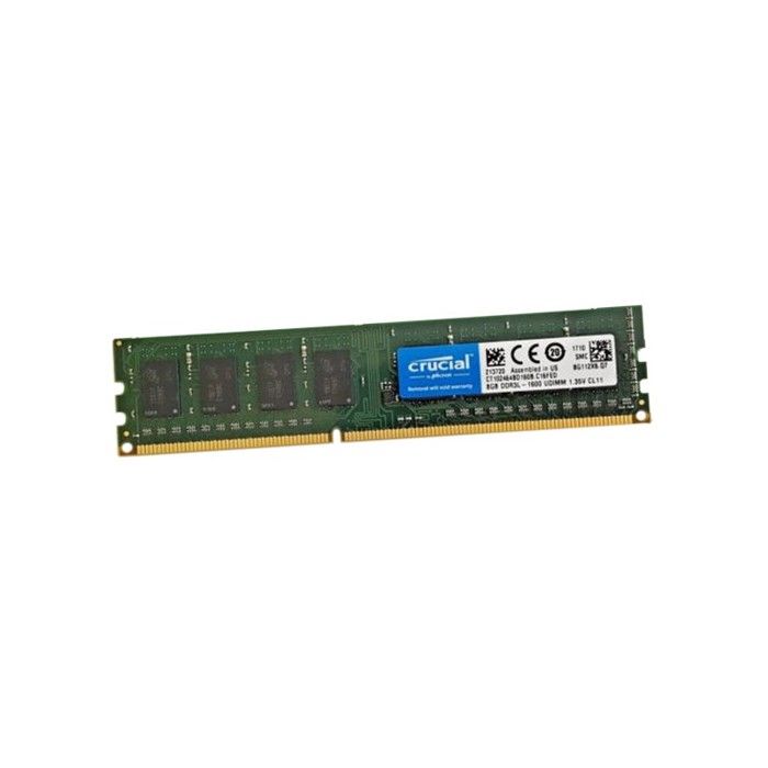 8Go Ram Crucial Ct102464Bd160B.C16Fed Pc3L-12800U 1600Mhz Ddr3 240Pin 1.35V Cl11
