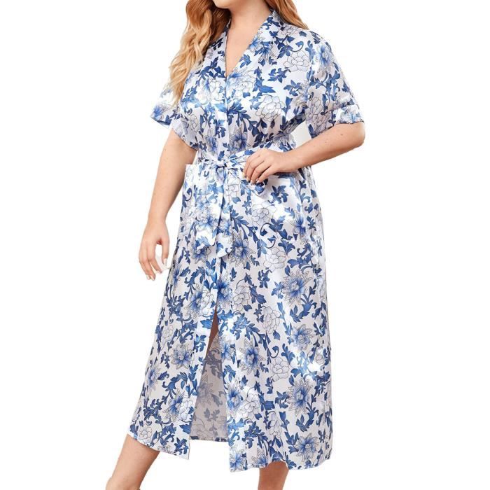 Hommes Imprimé Floral Japonais Kimono Veste Desseré Ouvert Avant Hommes Imprimé Floral Japonais Kimono Veste Desseré Ouvert Avant