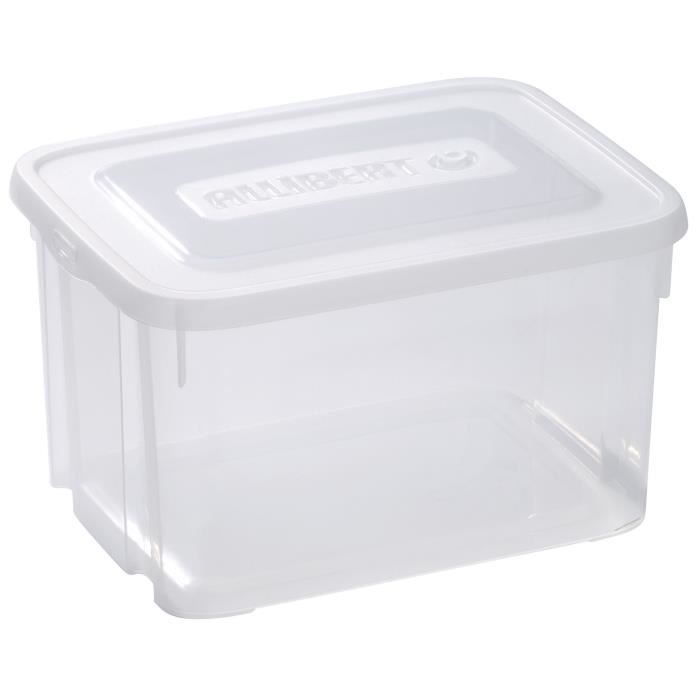 Boîte de rangement en plastique - ALLIBERT BY KETER - Handy - 20 L - Couvercle transparent - 40 x 29 x 25 cm - Plastique