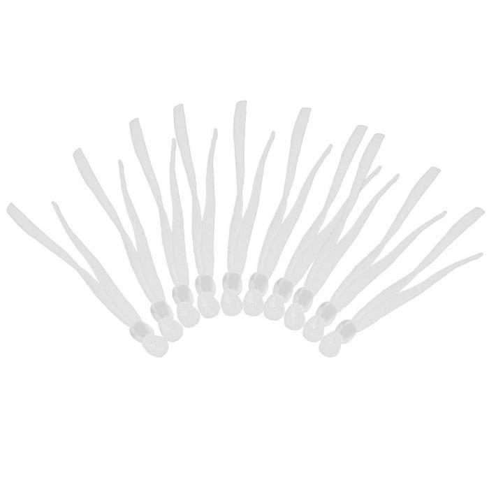 20 pièces de bande de silicone pour éclairage de vélo, bande de silicone élastique pour vélo