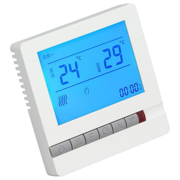Duokon thermostat de chauffage au sol Thermostat Écran LCD Capteur de