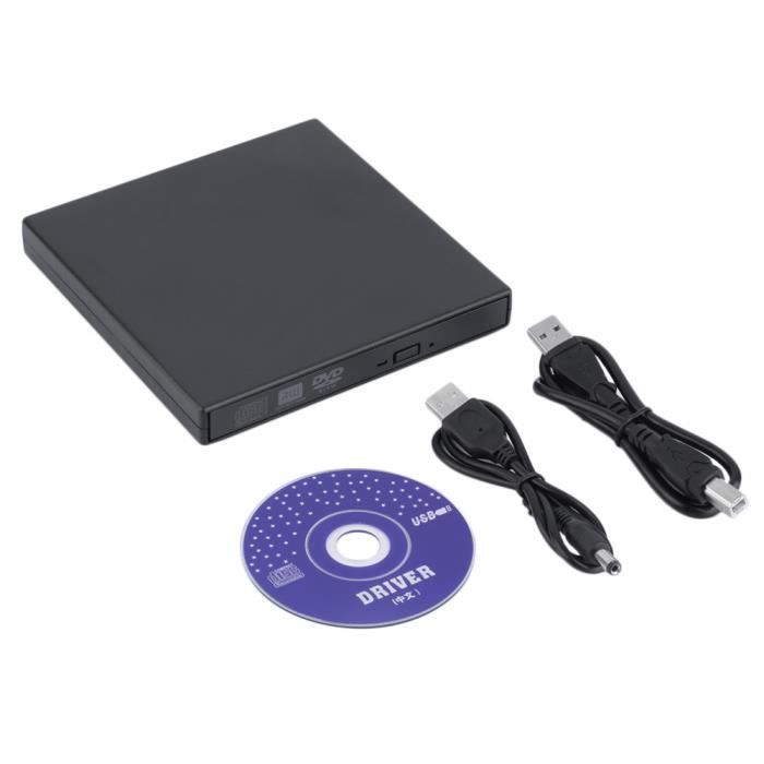 Lychee Lecteur DVD CD externe USB 2.0 pour PC