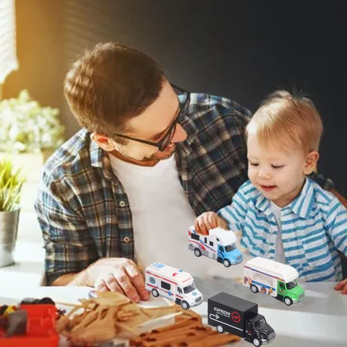 Train Métro Jouet En Alliage – 43 Cm, Sons Réalistes, éducatif Et Durable – Pour Enfant Dès 3 Ans (rouge)