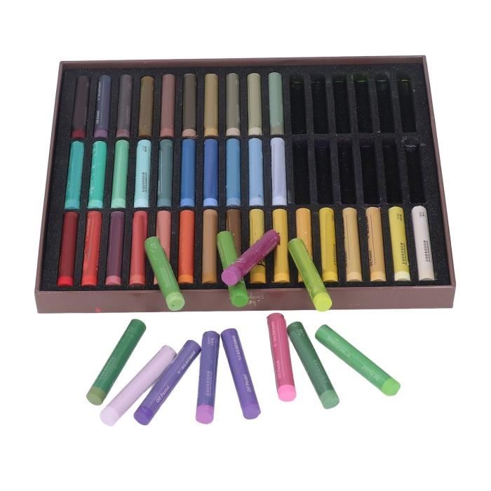 Fdit 48 pastels à l'huile de couleur 48 couleurs Pastels à l'huile