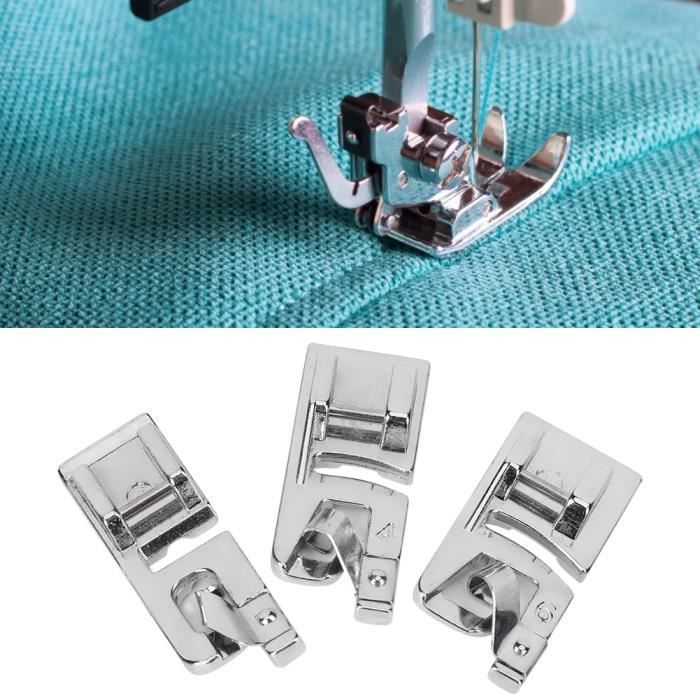 Pied De Surjeteuse Et Pied à Ourlet Roulé Pour Machine à Coudre Quigg - 2 Pièces, Pour Finitions Professionnelles