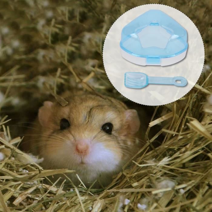 Baignoire pour petits animaux Hamster Salle de bain Animaux en (bleu) baignoire kit balneo
