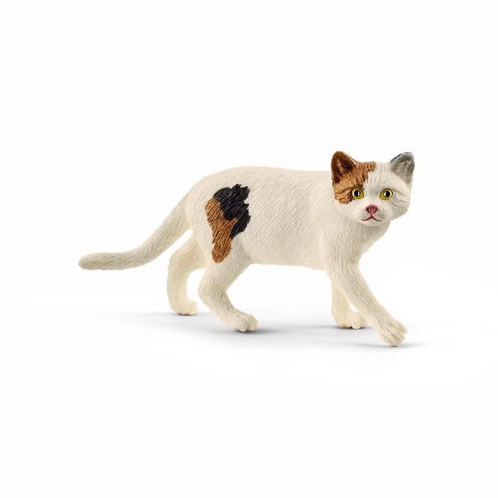 Figurine Chat Américain shorthair - SCHLEICH - Multicolore - Beige - Enfant - Farm World