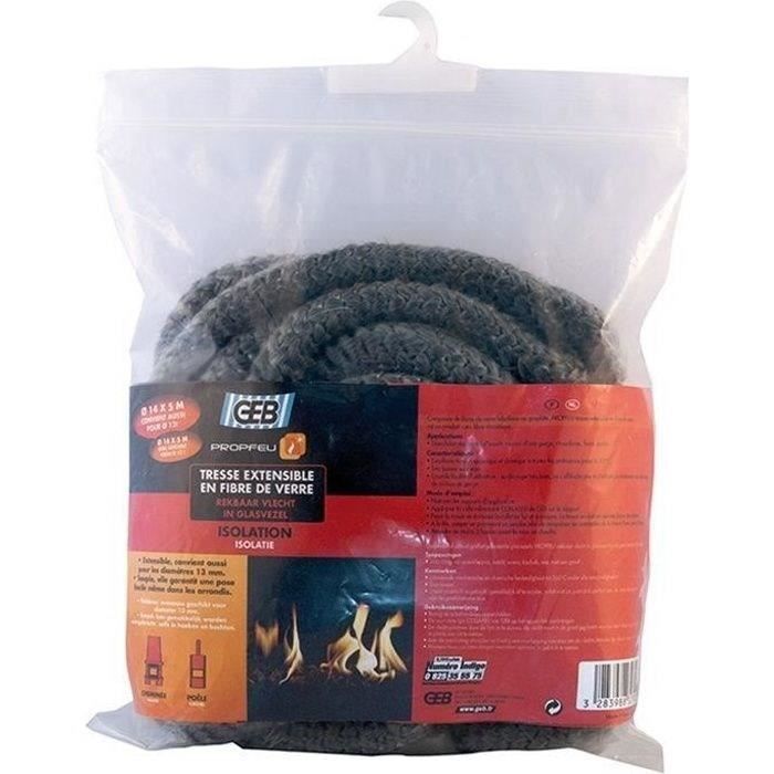 Tresse extensible fibre verre - 14 mm x 5 m