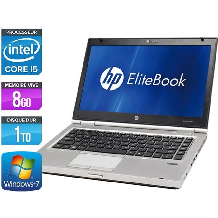Pc portable HP EliteBook 8460P - Core i5 2,5Ghz - 8Go - 1To