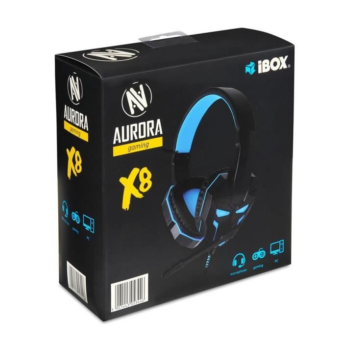 Casque audio - I-BOX - X8 - Filaire - Contrôle du volume - Jack 35mm