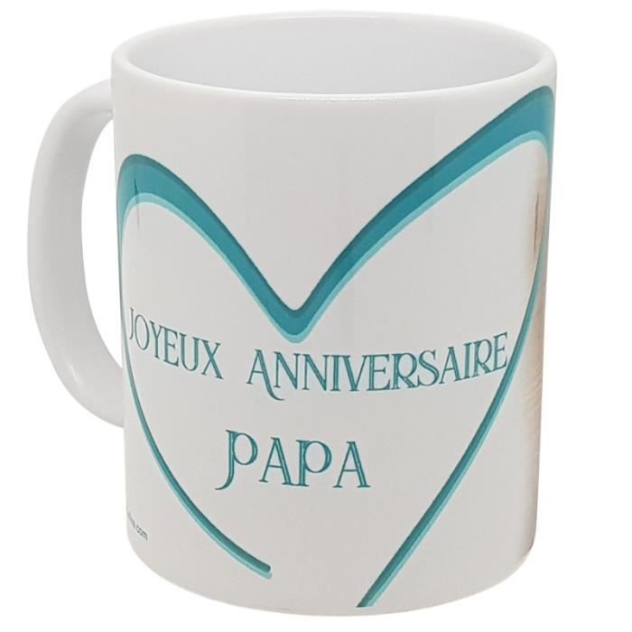 De la Bosse Bleu Joyeux Anniversaire PIDY 8 A5 Personnalisé Carte de vœux Papa Maman