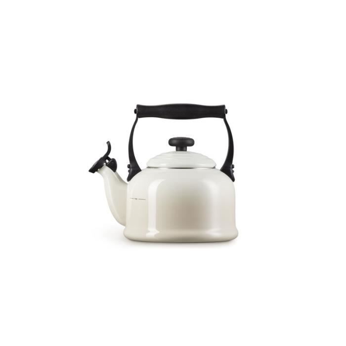 Bouilloire - LE CREUSET - Meringue - 2.1 L - Acier émaillé - Socle 360 degrés
