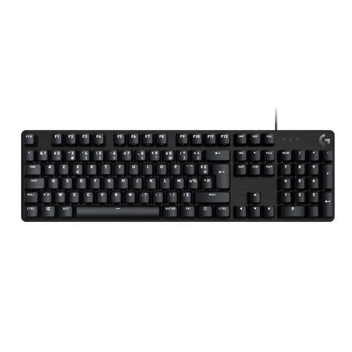 Logitech G G413 SE Clavier Gaming Mécanique Grande Taille Rétroéclairé avec Switches Mécaniques Tactiles, Anti Ghosting, Compatible avec Windows, macOS Noir Aluminium